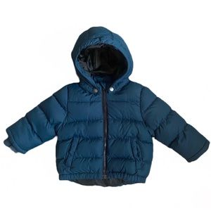 H&M Puffer Jacket | 12-18m | Excellent Condition | Deep Blue with Black Zipper